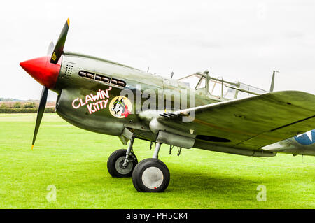 Curtiss P-40M Kittyhawk Clawin' Kitty jet plane Banque D'Images