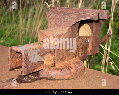 Rusty vice sur un banc Banque D'Images