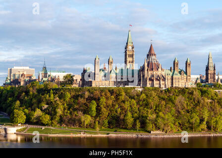 La colline du Parlement à Ottawa - Ontario, Canada Banque D'Images