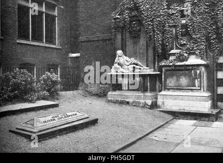 'Goldsmith's Monument dans le Temple', 1907. Artiste : Inconnu. Banque D'Images