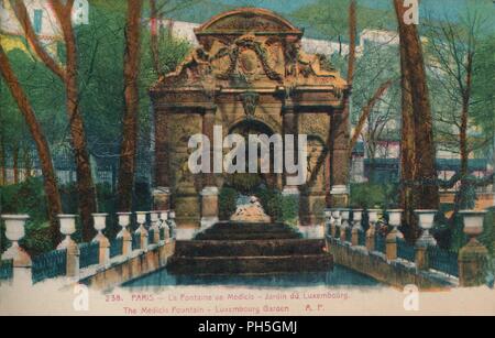 La fontaine Médicis - Jardin du (de) Jardin du Luxembourg, Paris, c1920. Artiste : Inconnu. Banque D'Images