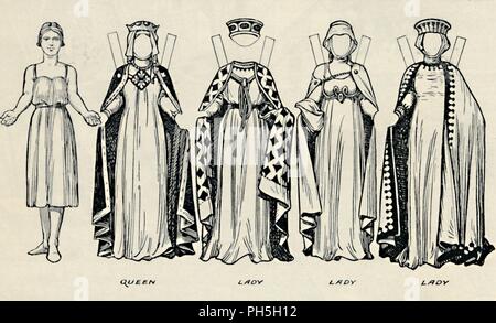 'La Tribune de la Costume : Comment l'anglais vêtus de King John's Time', c1934. Artiste : Inconnu. Banque D'Images