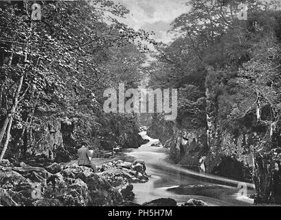 'The Fairy Glen, Bettws-Y-coed', c1896. Artiste : J Slater. Banque D'Images