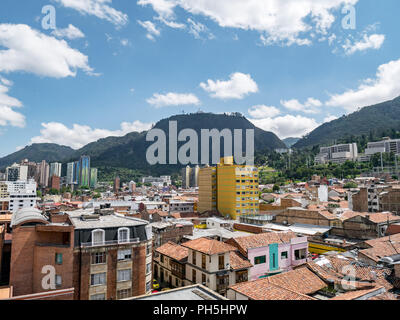 Vue sur les toits de Bogota, Colombie Banque D'Images