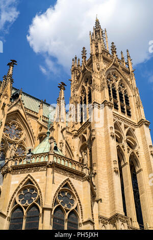 Cathédrale gothique français de Saint Etienne de Metz / Cathédrale Saint-Étienne de Metz / Cathédrale de Metz dans la ville Metz, Moselle, Lorraine, France Banque D'Images