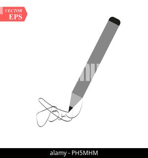Vector illustration croquis au crayon. Idée créative pour la conception de logo. Illustration vecteur eps10. Illustration de Vecteur