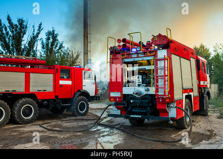 Machines de lutte contre l'incendie Banque D'Images