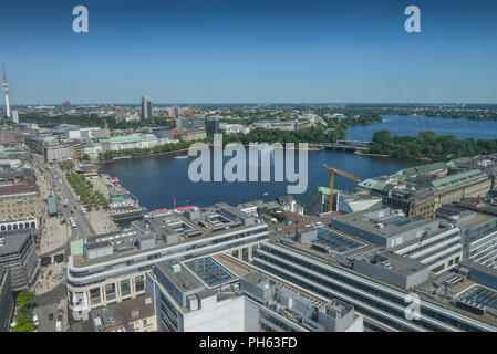 Aussenalster, Binnenalster, Hamburg, Deutschland Banque D'Images