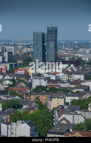 Luftbild, St Pauli, Hambourg Banque D'Images