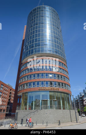 Haus am Sandtorkai, Columbus, Hafencity, Hambourg, Allemagne Banque D'Images