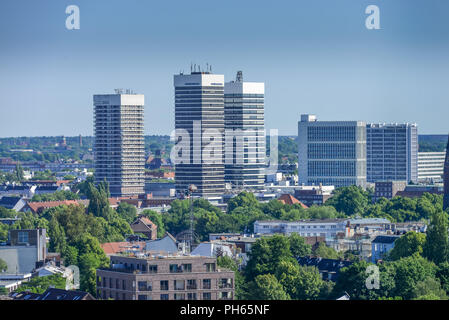 Mundsburg-Tuerme, Hamburg, Deutschland Banque D'Images