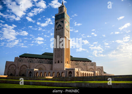 Grande Mosquée Hassan II. Banque D'Images