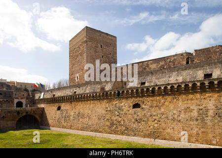 Château Norman-Swabian, Bari, Pouilles, Italie, Europe Banque D'Images