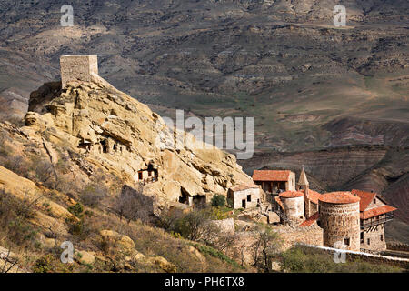 Monastère David Gareja et complexe religieux en Géorgie, dans le Caucase. Banque D'Images