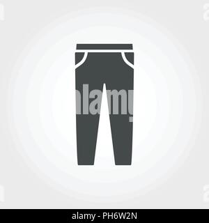 L'icône de pantalons. L'élément parfait de pixel. Pantalon de design premium icône collection de vêtements. Pour le web, mobile, logiciel, imprimer. Illustration de Vecteur