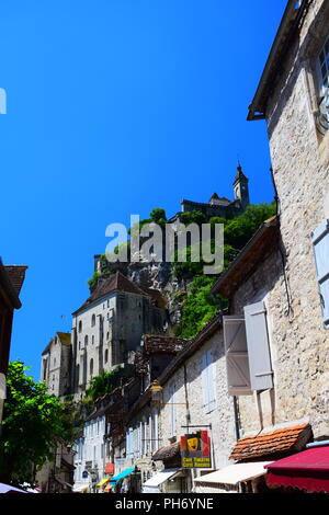 Des scènes du pèlerinage médiéval village de Rocamadour Dans le département du Lot de sud-ouest de la France Banque D'Images