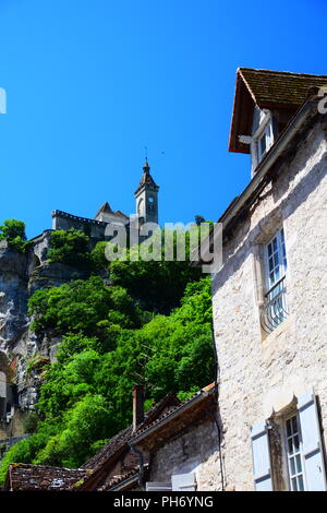 Des scènes du pèlerinage médiéval village de Rocamadour Dans le département du Lot de sud-ouest de la France Banque D'Images