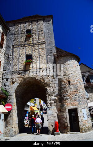 Des scènes du pèlerinage médiéval village de Rocamadour Dans le département du Lot de sud-ouest de la France Banque D'Images