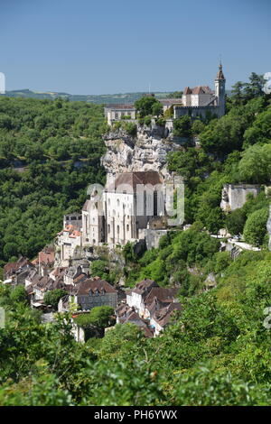 Le magnifique village de Rocamadour, France Banque D'Images