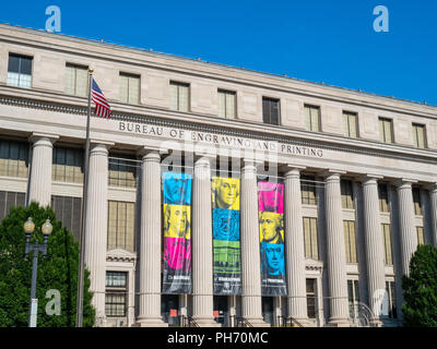 Bureau of Engraving and Printing building Banque D'Images