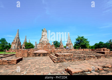 Temple historique à Ayutthaya Banque D'Images