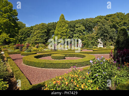 Jardin baroque, Burg Anholt, Isselburg, Allemagne Banque D'Images