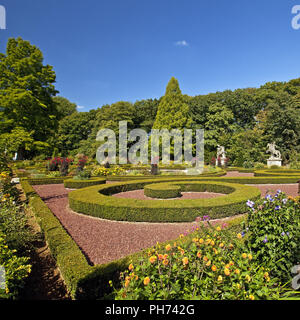 Jardin baroque, Burg Anholt, Isselburg, Allemagne Banque D'Images