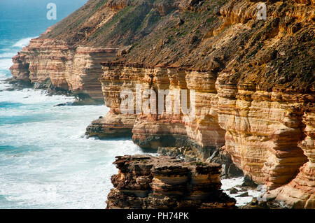 Rock Island - Le Parc National de Kalbarri - Australie Banque D'Images