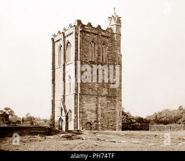 L'Abbaye de Cambuskenneth, Ecosse, période victorienne Banque D'Images