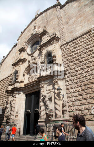 Eglise de Betlem sur Carrer del Carme à Barcelone, Espagne Banque D'Images