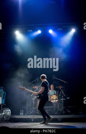 Treviso, Italie. 30 août 2018. The Wombats vivent à domicile festival à Trévise (Italie) cette nuit Crédit : Denis Ulliana/Alamy Live News Banque D'Images