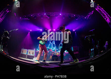 Treviso, Italie. 30 août 2018. The Wombats vivent à domicile festival à Trévise (Italie) cette nuit Crédit : Denis Ulliana/Alamy Live News Banque D'Images