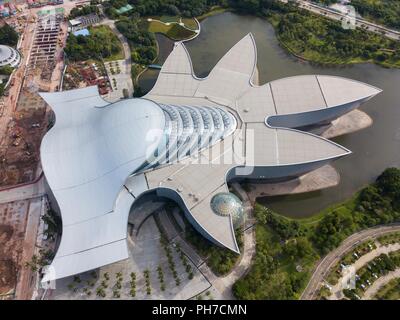 , Guangzh Guangzh, Chine. Août 31, 2018. Guangzhou, Chine-l'édifice est en forme de fleur kapok Guangzhou Science Center de Guangzhou, province du Guangdong en Chine du sud. Crédit : SIPA Asie/ZUMA/Alamy Fil Live News Banque D'Images