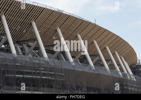 Une vue sur le nouveau Stade national en construction le 31 août 2018, Tokyo, Japon. Le nouveau stade sera l'hôte de la Tokyo 2020 Jeux Olympiques et Paralympiques. Credit : Rodrigo Reyes Marin/AFLO/Alamy Live News Banque D'Images