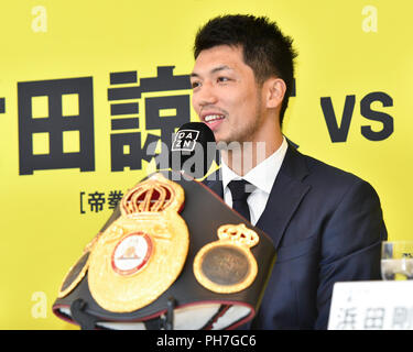 Ryota Murata, le 30 août 2018 - Boxe : Ryota Murata du Japon participe à une conférence de presse pour annoncer son titre des poids moyens WBA bout qui aura lieu le 20 octobre au Théâtre du parc à Las Vegas, Nevada, United States, à l'hôtel Grand Palace à Tokyo, Japon, le 30 août 2018. Le combat sera diffusé en direct sur DAZN. (Photo par Hiroaki Yamaguchi/AFLO) Banque D'Images