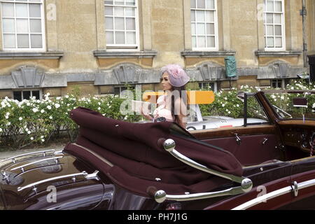 Woodstock, Royaume-Uni. 31 août, 2018. Des scènes du salon annuel prive' à Blenheim Palace où les voitures exotiques mélanger avec la haute couture. Credit : Motofoto/Alamy Live News Banque D'Images