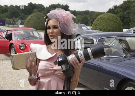 Woodstock, Royaume-Uni. 31 août, 2018. Des scènes du salon annuel prive' à Blenheim Palace où les voitures exotiques mélanger avec la haute couture. Credit : Motofoto/Alamy Live News Banque D'Images