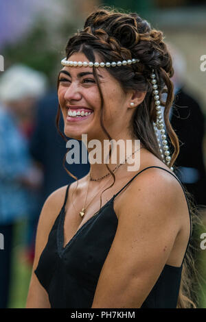 Florence, Italie. Florence, Italie. 29 août 2018. Les gens apprécient les jardins avant la performance - Soirée d'ouverture avec Don Giovanni de Mozart - dit : Guy Bell/Alamy Live News Banque D'Images
