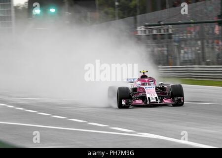 Sport Automobile : Championnat du Monde de Formule 1 de la FIA 2018, Grand Prix d'Italie, # 31 Esteban Ocon (FRA, Point de course Force India F1 Team), Banque D'Images