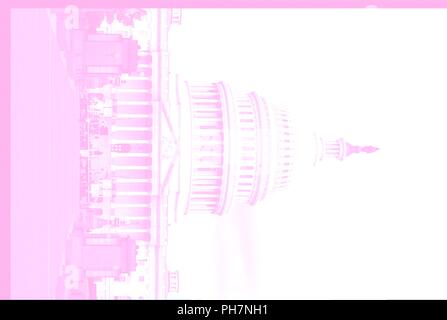Lever du soleil la lumière peint le United States Capitol le matin qu'une garde d'honneur militaire des États-Unis portent le cercueil de l'ancien sénateur John McCain, républicain de l'Arizona, en haut de l'escalier du Capitole à Washington, DC Le 31 août 2018 à Washington, DC. McCain, un vétéran de l'armée américaine et le sénateur de longue date, s'était exposé à l'intérieur de la rotonde du Capitole pour une journée avant d'être mis au repos le 1 septembre 2018 à l'United States Naval Academy à Annapolis, Maryland. Crédit : Alex Edelm | conditions dans le monde entier Banque D'Images