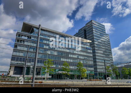 Tour de LANXESS, Kennedyplatz, Deutz, Koeln, Nordrhein-Westfalen, Deutschland Banque D'Images