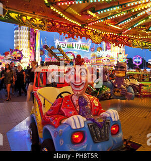 Cranger Kirmes carousel , juste, Herne, Allemagne Banque D'Images