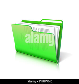 Dossier contenant des documents. Banque D'Images