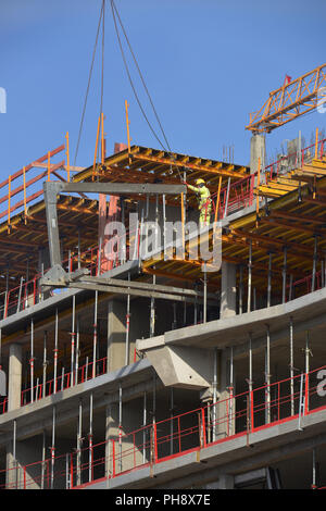 Baustelle 'Charlie vivant', Zimmerstrasse, Mitte, Berlin, Deutschland Banque D'Images