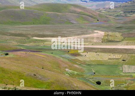 Paysage dans les montagnes de Sibillini in Italia Banque D'Images