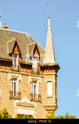 Plus de détails et les paysages de la vieille ville de Biarritz en France Banque D'Images