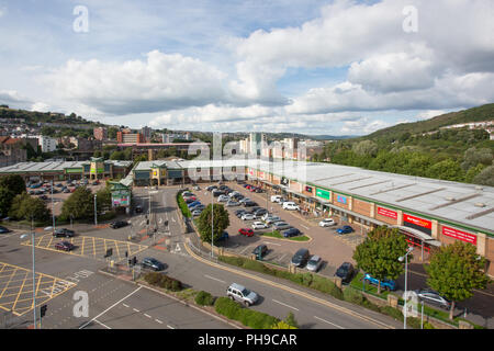 Parc Nord Tawe Retail Park, Swansea Banque D'Images