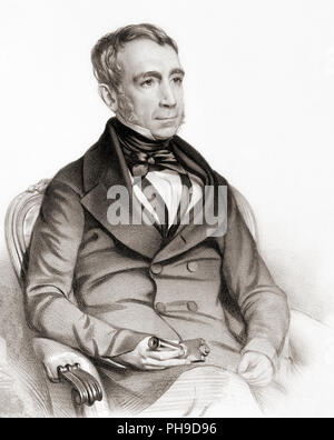 Sir George Biddell Airy, 1801-1892. Mathématicien et astronome anglais. Il a servi en tant qu'Astronome Royal à partir de 1835-1881. Banque D'Images