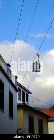 Téléphérique, Funchal, Madère Banque D'Images