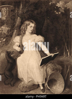 La princesse Victoria (la future reine Victoria), âgé de 11 ans, par Richard Westall, 1830 Banque D'Images